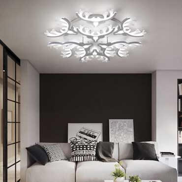Đèn ốp trần LED hiện đại trang trí phòng khách PJ434